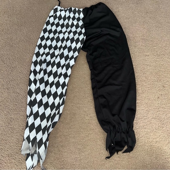 Evil Jester Clown Adult Halloween Costume With Mask Small 38 40 - Picture 5 of 5